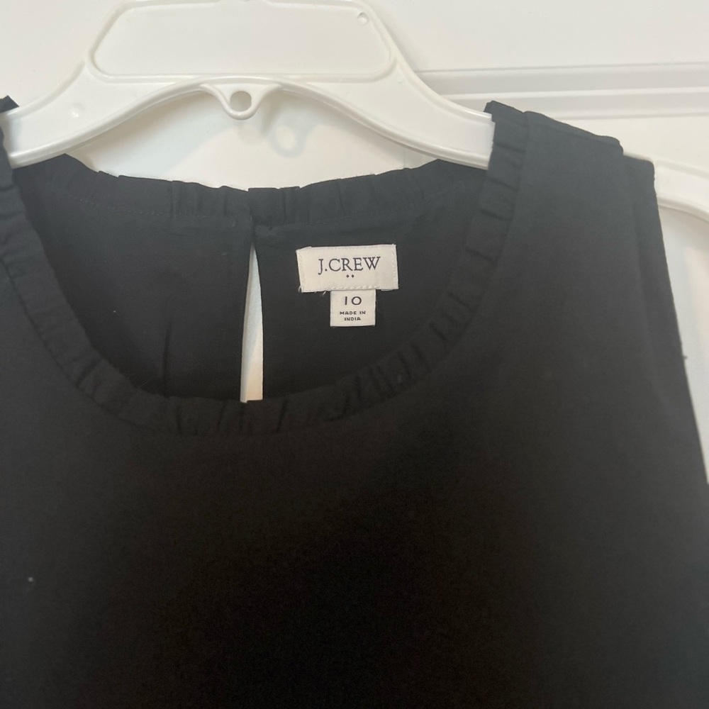 NWOT J CREW ruffle neck tiered dresss - Picture 3 of 6
